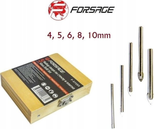 Forsage lasi- ja kaakeliporanterä 5EL 4 -10MM