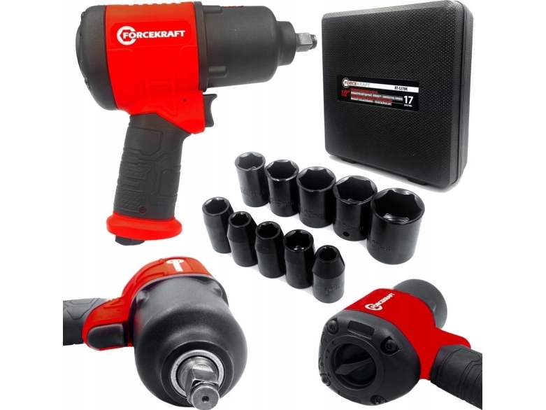 Forcekraft slagnyckel TWIN HAMMER 720Nm 1/2 pneumatisk slagnyckel