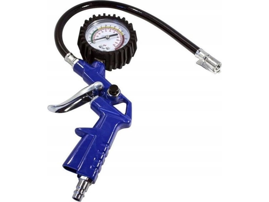 Forcekraft Reifenfüllpistole Mit Manometer 0-8,5 Bar