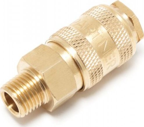 Partner Pneumatik-Schnellkupplung Mit Ventil Mit Außengewinde 1/4" (Messing)