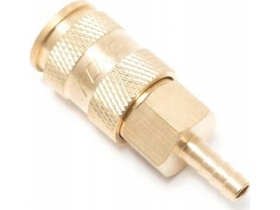 Forsage Pneumatisk Hurtigkobling Med Ventil "Jodelka" 12 Mm (Messing)