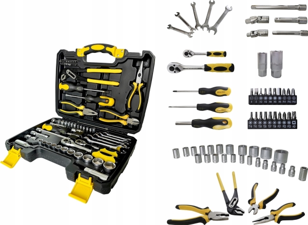 Forcekraft Værktøjssæt Narzedziowy 65 Dele 1/4"–3/8"