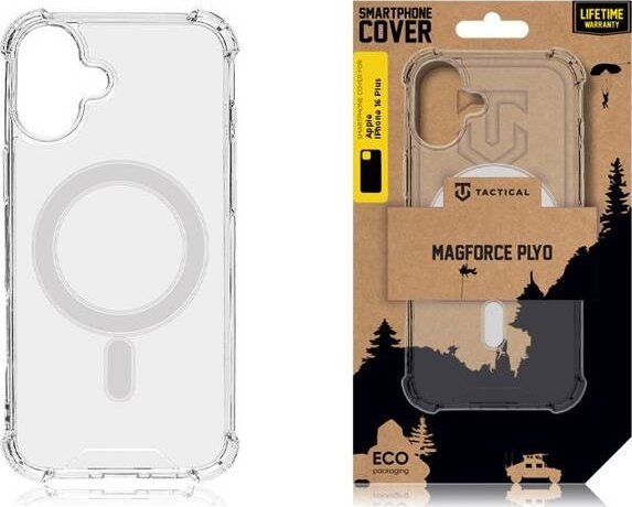 Tactical Magforce Plyo Cover For Apple Iphone 16 Plus Transparent Standard