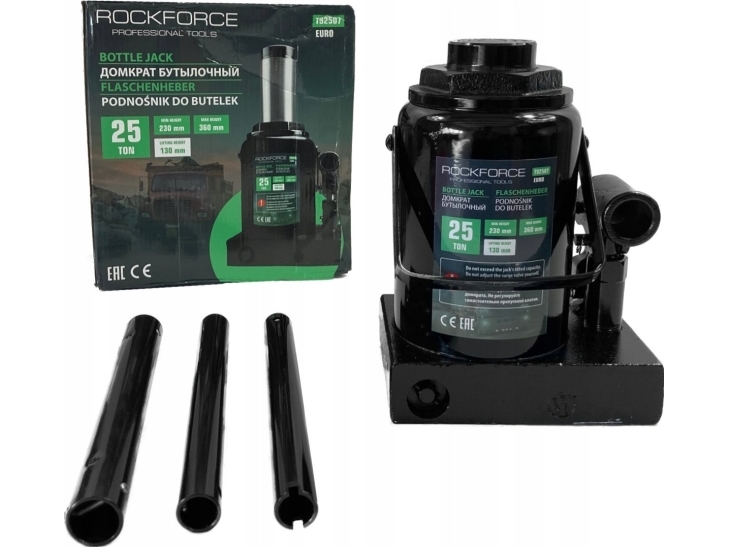 Rockforce Hydraulisk Søjleløfter 25 Ton, Gear/Løftestang