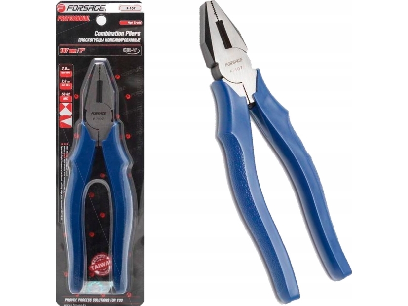 Forsage KOMBINERKI SZCZYPCE UNIWERSALNE 167 MM 7 CR-V (grubość metalu: miedź - 2.6mm, stal - 2mm) w bliste