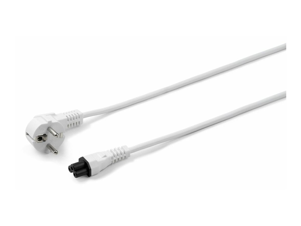 Microconnect - Strømkabel - Iec 60320 C5 Til Power Cee 7/7 (Han) Vinklet - 1.8 M - Hvid