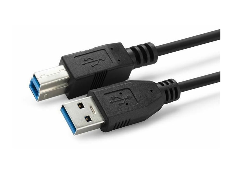 MicroConnect - USB-kabel - USB Type B (han) til USB Type A (han) - USB 3.0 - 1 m - sort
