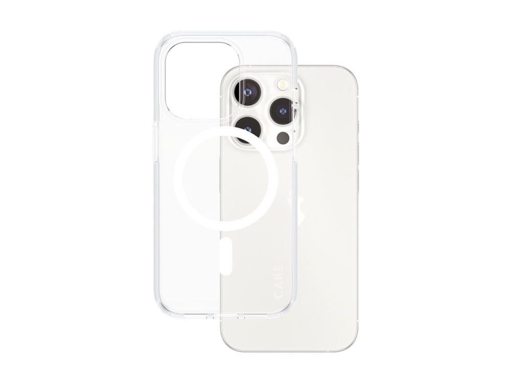 Panzerglass Care By Urban Combat Case Transparent M. Weiß Magsafe Iphone 15 Pro, Cover, Apple, Apple - Iphone 15 Pro, 15,5 Cm (6.12"), Transparent