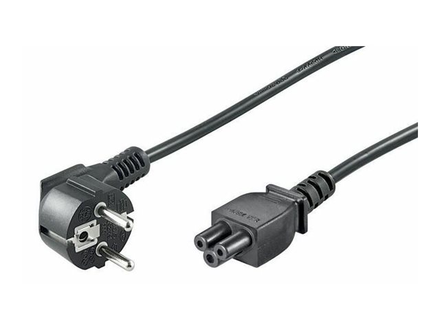 MicroConnect - Strømkabel - IEC 60320 C5 til CEE 7/7 (han) vinklet - 3 m - lajitelma