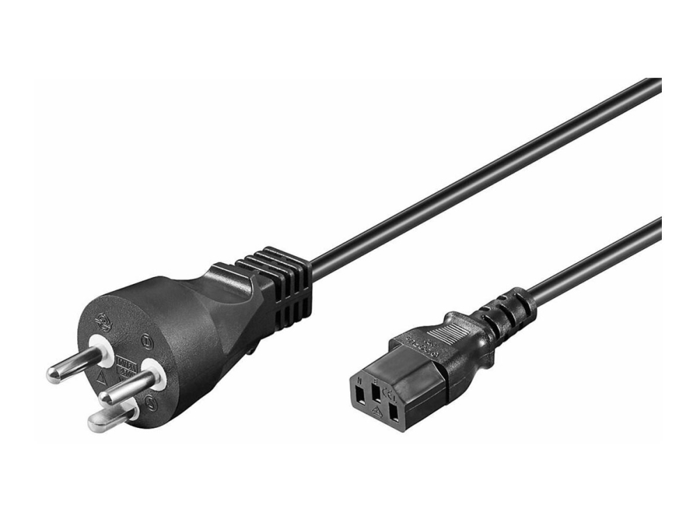 MicroConnect PowerCord - Strömkabel - power IEC 60320 C13 - 5 m - svart - Danmark | Datortillbehör - Kablar & adaptrar - Strömkablar | GameStuff