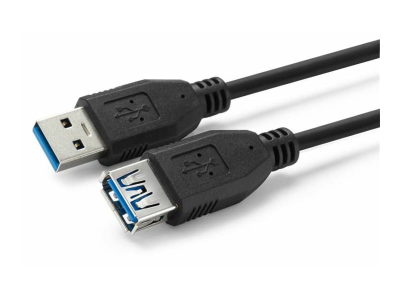 Microconnect - Usb Forlængerkabel - Usb Type A (Hun) Til Usb Type A (Han) - Usb 3.0 - 2 M - Sort