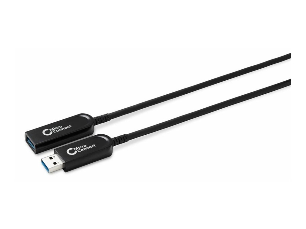 Microconnect Premium - Usb Forlængerkabel - Usb Type A (Han) Til Usb Type A (Hun) - Usb 3.1 Gen 1 - 20 M - Active Optical Cable (Aoc) - Sort