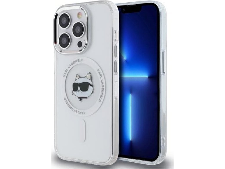 Karl Lagerfeld Iml Metal Choupette Magsafe Case Für Iphone 13 - Weiß