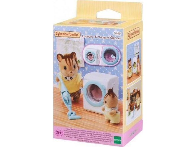 Epoch Sylvanian Action Figure Vaskemaskine And Vacuum Cleaner 5445 P12 Price For 1 Piece