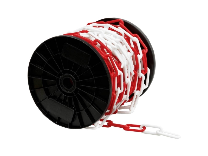 SWG 68012895375 Afspærringskæde Rød-hvid Plastic 25 m