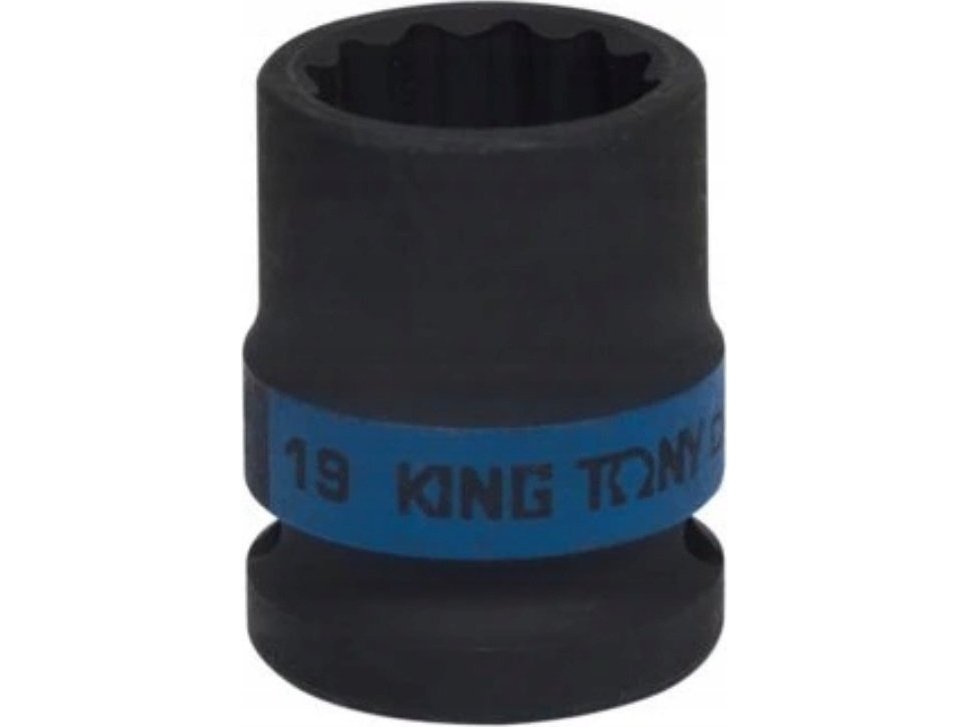 King Tony Korte Sokkel Slag.1/2" 12-Kantet 19X38