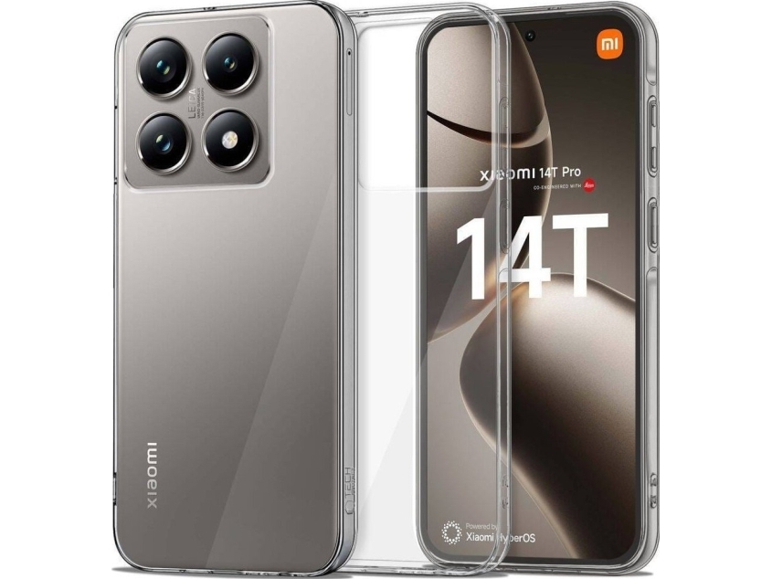 Tech-Protect Xiaomi 14T Pro Gehäuse Tech-Protect Flexair Hybrid Klar Transparent