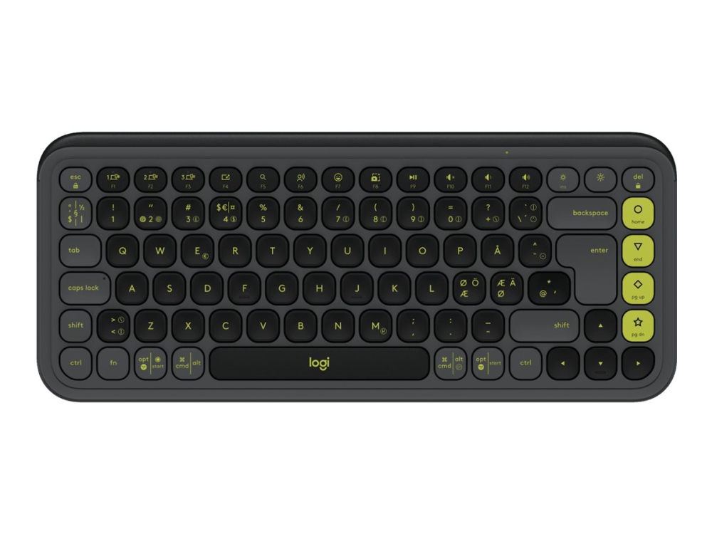 Logitech Pop Icon Keys, Mini, Kabellos, Bluetooth, Scherenschalter, Qwerty, Graphit