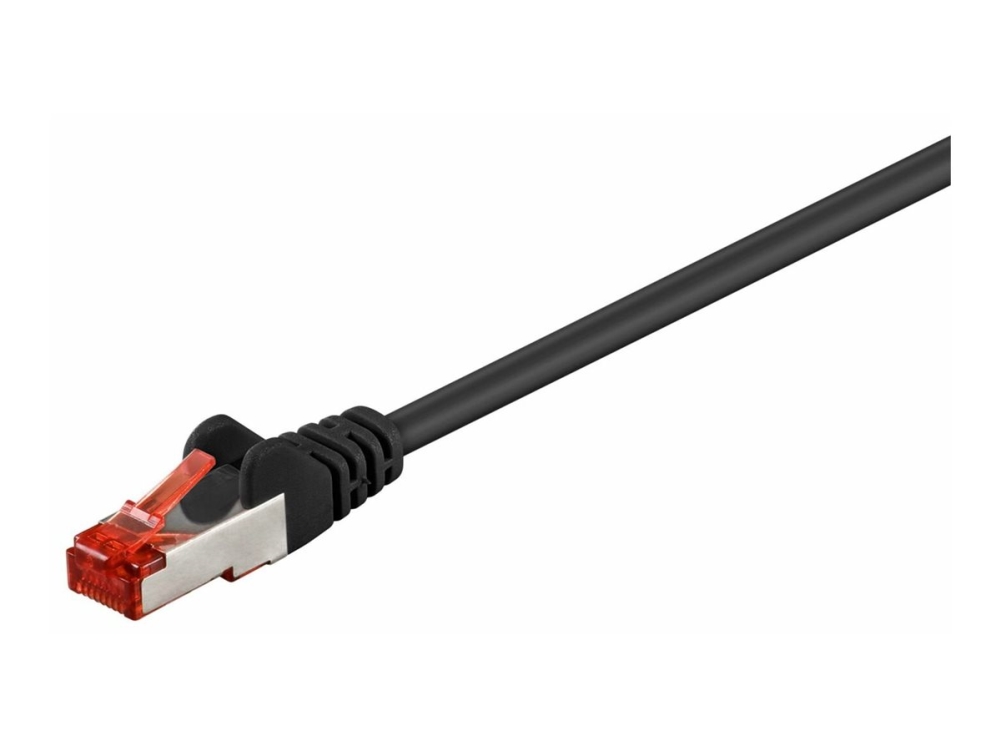 MicroConnect Modular Straight - Nätverkskabel - RJ-45 (hane) till RJ-45 (hane) - 10 m - FTP - CAT 6 - svart | Datortillbehör - Kablar & adaptrar - Nätverkskablar | GameStuff