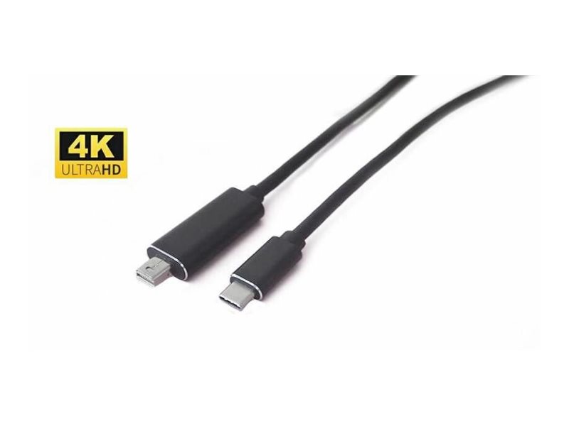Microconnect - Displayport Kabel - Usb-C (Han) Til Mini Displayport (Han) - 3 M - 4K60 Hz (3840 X 2160) Unterstützung - Sort