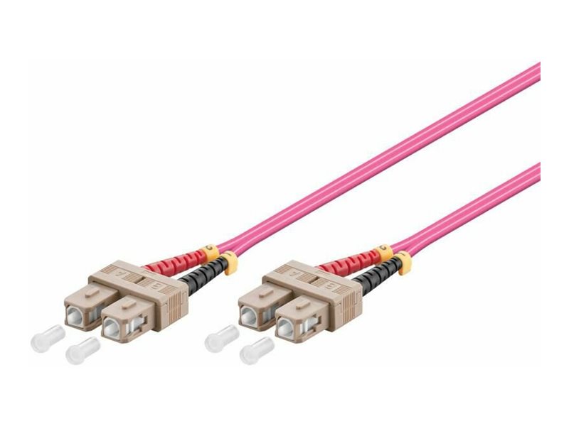 Microconnect - Netværkskabel - Sc/Upc Multi-Mode (Han) Til Sc/Upc Multi-Mode (Han) - 10 M. - 2 Mm - Fiberoptisk - Duplex - 50 / 125 My - Om4 - Haloge