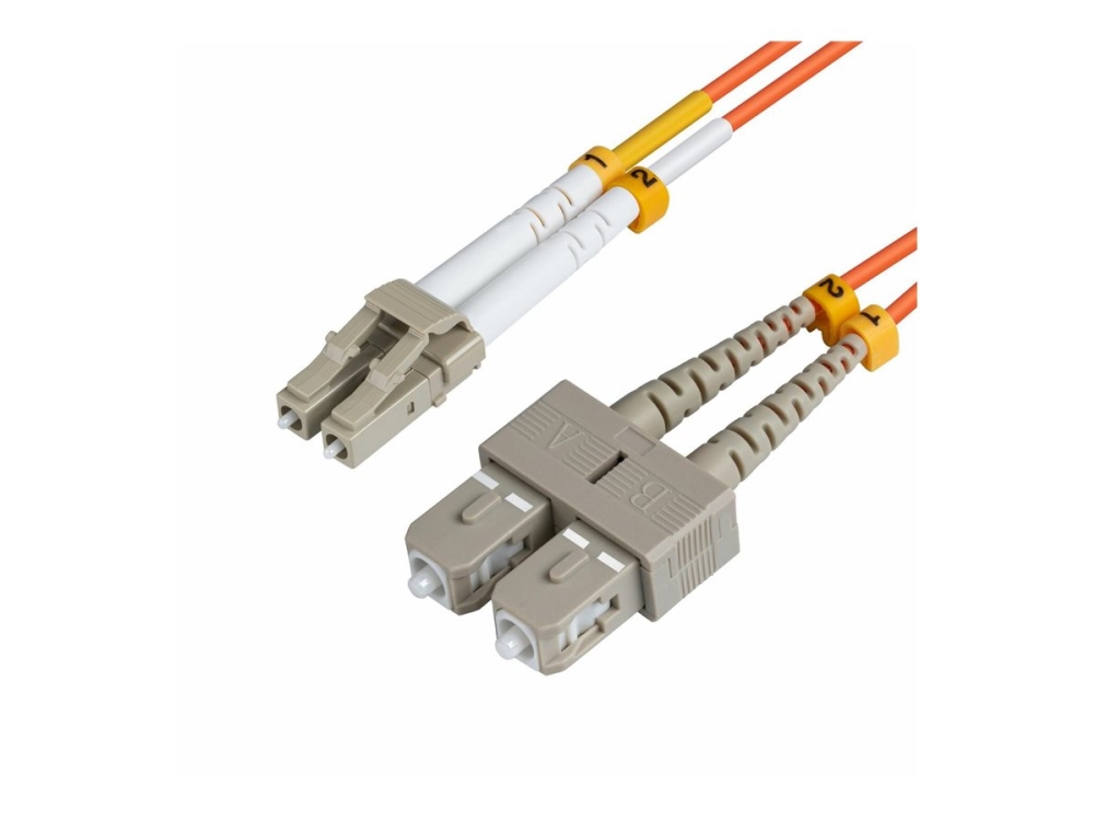 Microconnect - Netzwerkkabel - Lc/Upc Multimode (Stecker) Auf Sc/Upc Multimode (Stecker) - 1 M. - Glasfaser - 62,5 / 125 My - Om1