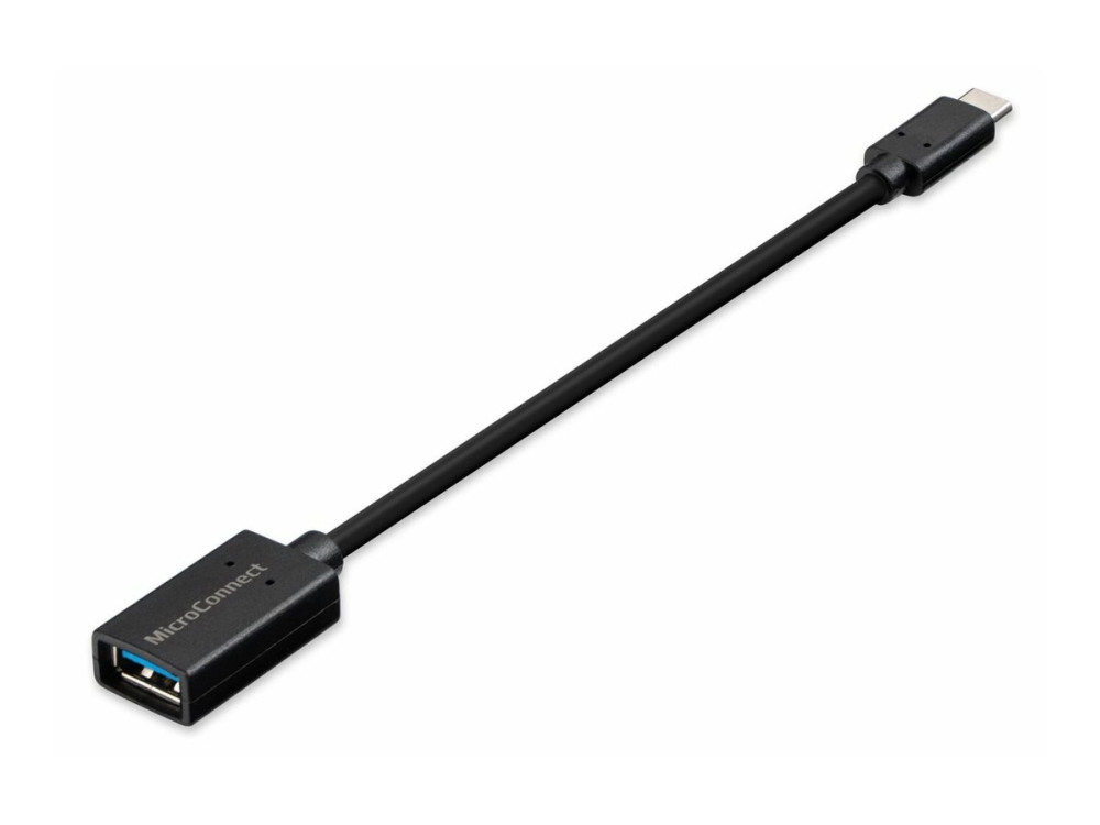 Microconnect - Usb Adapter - Usb Type A (Hun) Til 24 Pin Usb-C (Han) - Usb 3.2 Gen 1 - 20 Cm - Sort