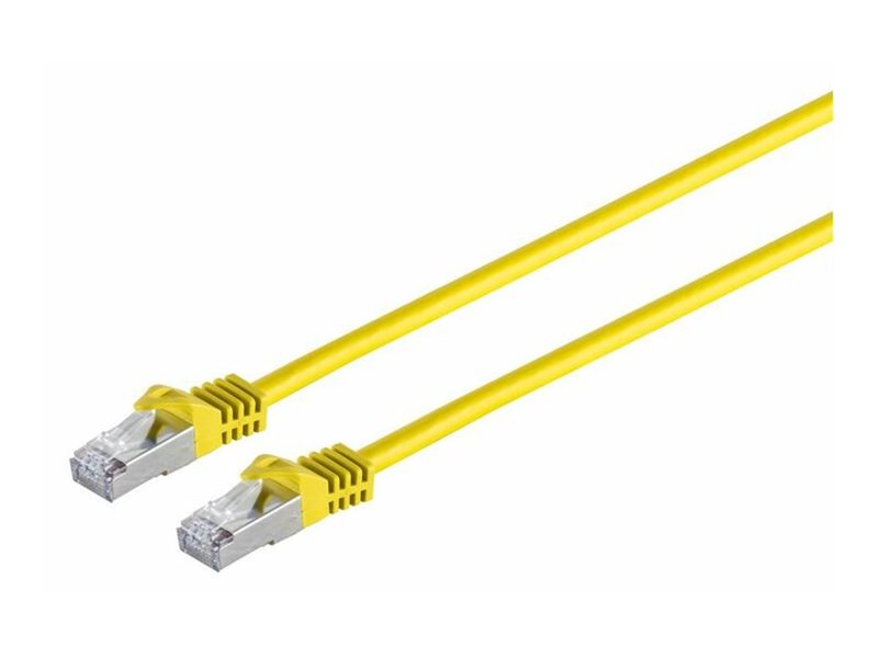MicroConnect - Netværkskabel - RJ-45 (han) til RJ-45 (han) - 50 cm - SFTP, PiMF - CAT 7 - knastfri - gul