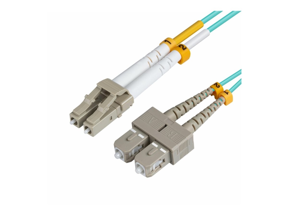 MicroConnect - Nätverkskabel - LC/PC-multiläge (hane) till SC/PC multiläge (hane) - 5 m - fiberoptisk - 50/125 mikron - OM3 | Datortillbehör - Kablar & adaptrar - Nätverkskablar | GameStuff