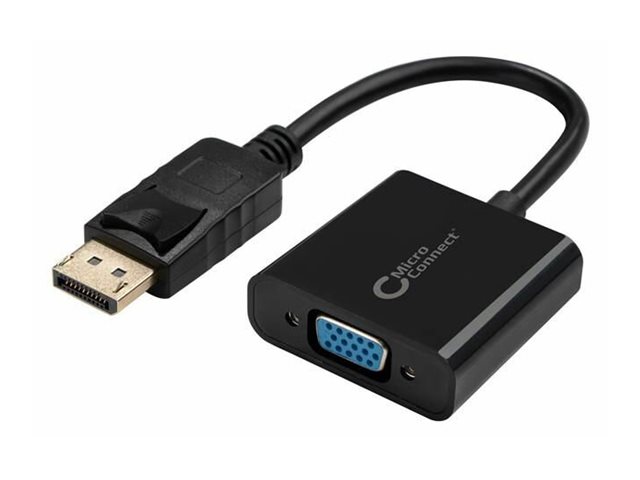 MicroConnect - DisplayPort-kabel - DisplayPort (hane) till HD-15 (VGA) (hona) - 15 cm | Datortillbehör - Kablar & adaptrar - Bildkablar | GameStuff
