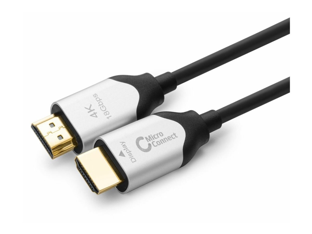 Microconnect Premium - Hdmi-Kabel Med Ethernet - Hdmi Han Til Hdmi Han - 20 M - Hybrid Kobber/Fibertoptik - Sort - Hybrid Aktivt Optisk Kabel, Dolby