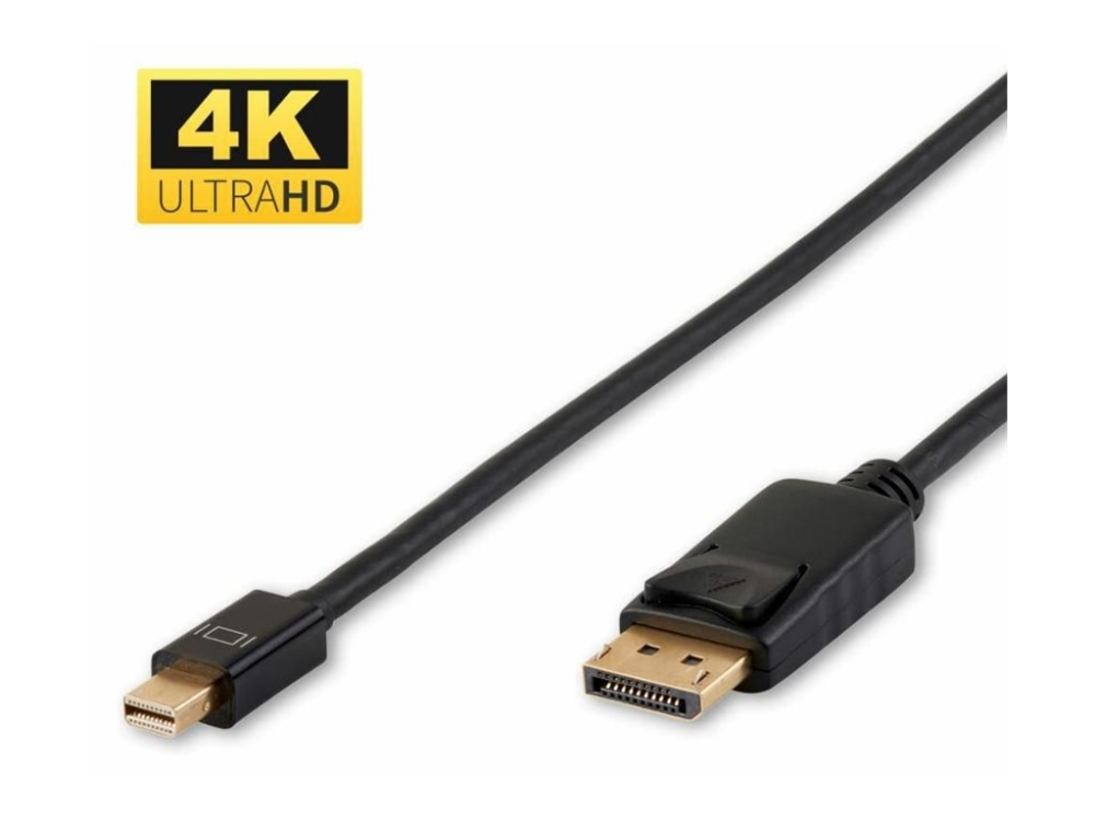 Microconnect 2M Mini Displayport/Displayport, 2 M, Mini Displayport, Displayport, Männlich, Männlich, 4096 X 2160 Pixel