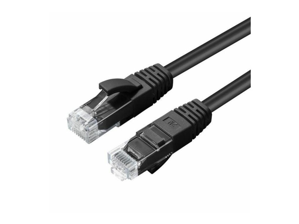 MicroConnect - Nätverkskabel - RJ-45 (hane) till RJ-45 (hane) - 7 m - UTP - CAT 5e - svart | EL Artiklar - Kablar och ledningar - Kopparkablar | GameStuff