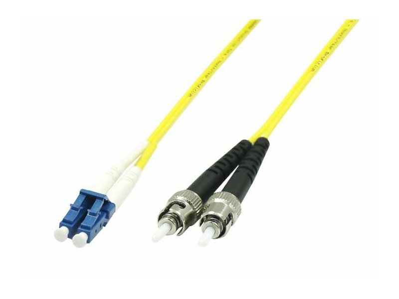 Microconnect - Netværkskabel - Lc/Pc Enkelttilstand (Han) Til St/Pc Enkelttilstand (Han) - 10 M. - Fiberoptik - 9 / 125 Micron - Os1 - Gul