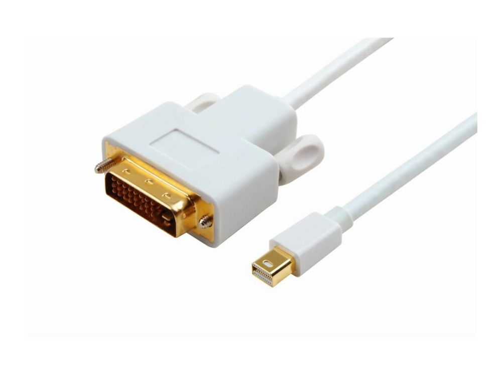 Microconnect Mdpdvi1, 1 M, Mini Displayport, Dvi-D, Gold, Kupfer, Weiß