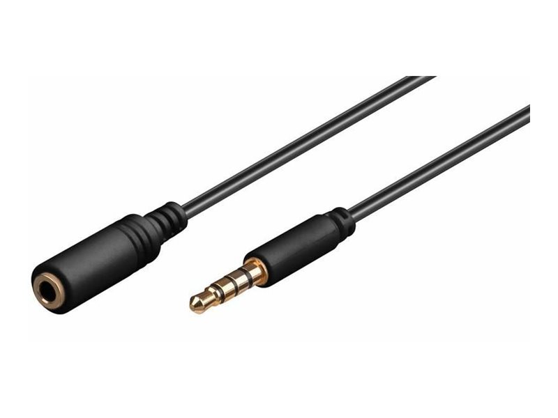 Microconnect - Forlængerkabel Til Audio - Ministik Hun Til Ministik Han - 1.5 M