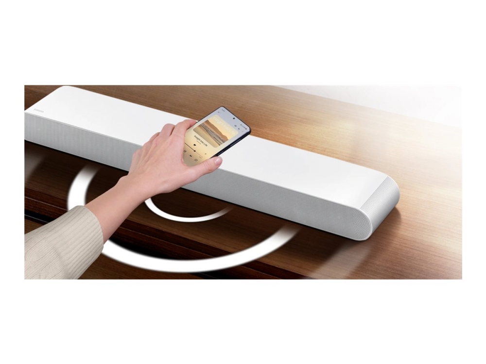 Samsung HW-S61D - S series - soundbar - för hemmabio - 5.0-kanals - trådlös - Bluetooth, Wi-Fi - Appkontrollerad - vit