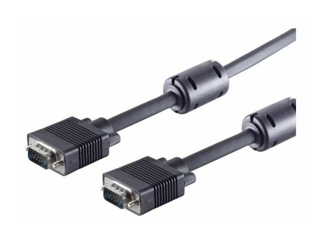 Microconnect - Vga-Kabel - Hd-15 (Vga) (Han) Til Hd-15 (Vga) (Han) - 10 M - Tommelskruer - Sort