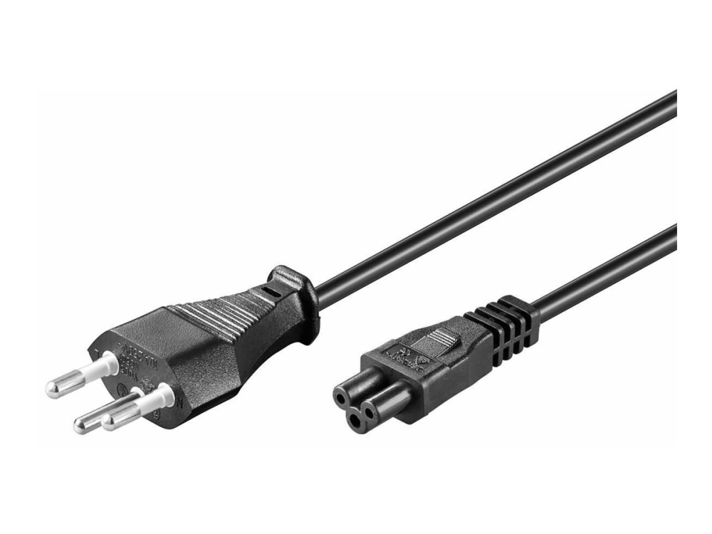 Microconnect - Strømkabel - Sev 1011 (Han) Til Iec 60320 C5 - Ac 250 V - 2,5 A - 5 M - Sort