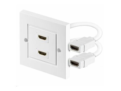 Microconnect - Stikkontakt - Hdmi - Hvid