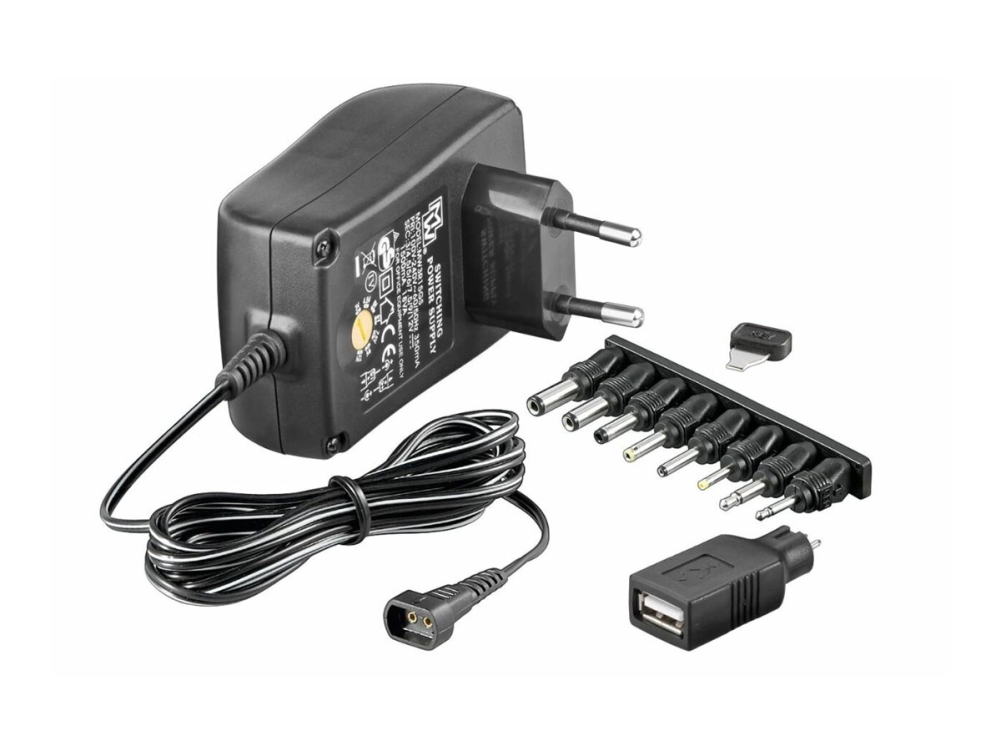Microconnect - Strømforsyningsadapter - Ac - 18 Watt - Sort