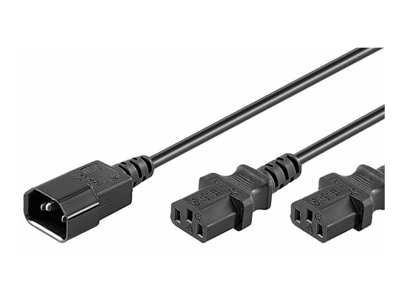 Microconnect - Verlängerungskabel Für Strom - Strom Iec 60320 C13 Auf Iec 60320 C14 - 1,2 M - Schwarz