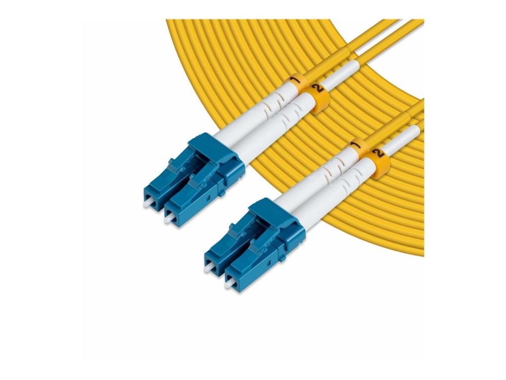 MicroConnect - Nätverkskabel - LC/UPC enkelläge (hane) till LC/UPC enkelläge (hane) - 2 m - fiberoptisk - 9 / 125 mikrometer - OS2 - gul | EL Artiklar - Kablar och ledningar - Fiberkablar | GameStuff