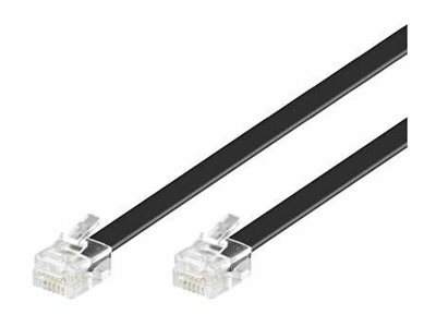 Microconnect Mpk102s, 2 M, Rj-12, Rj-12, Stecker, Stecker, Schwarz