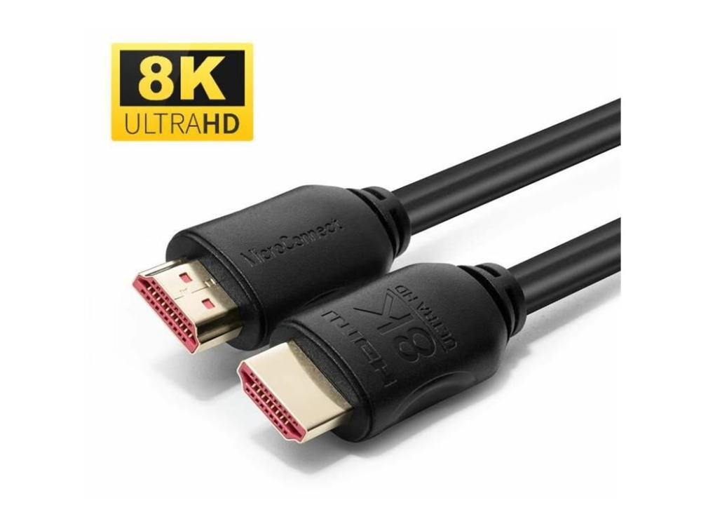 MicroConnect - HDMI-kabel med Ethernet - HDMI hane till HDMI hane - 3 m - svart - Dolby TrueHD-support, 8K60Hz stöd | Datortillbehör - Kablar & adaptrar - Videokablar & adaptrar | GameStuff