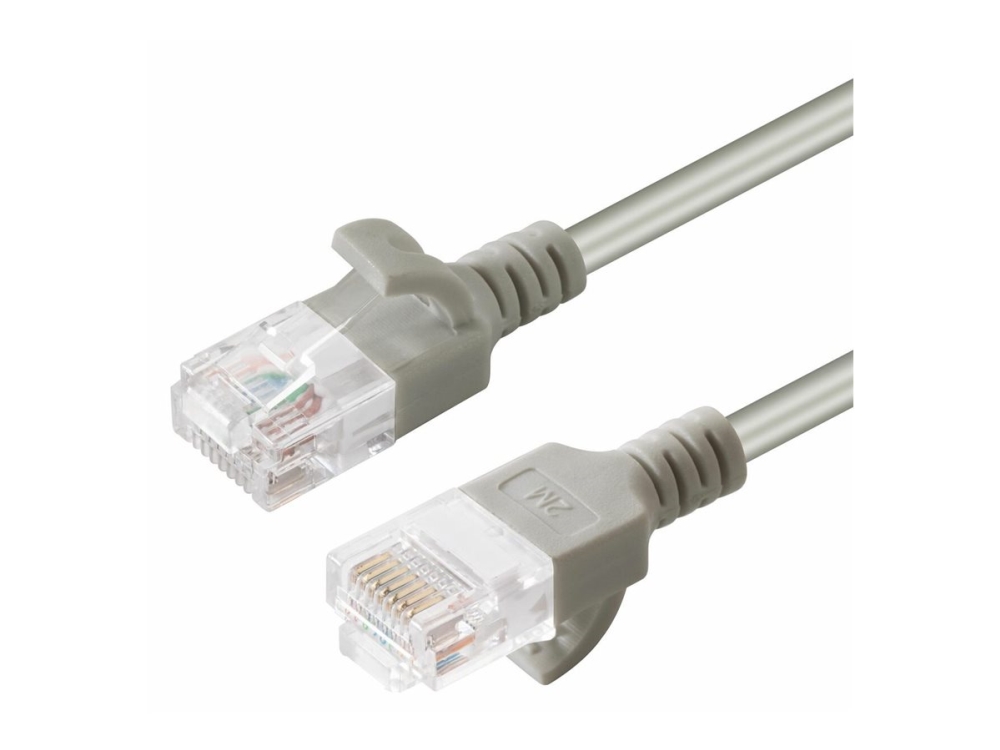 MicroConnect - Netværkskabel - RJ-45 (han) til RJ-45 (han) - 1 m - UTP - CAT 6 - knastfri, strenget - grå