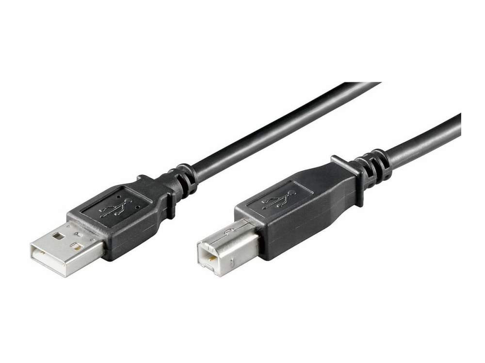 Microconnect Usb 2.0 Usb Kabel Usb Type B Han Til Usb Han Usb 2.0 30 Cm Sort