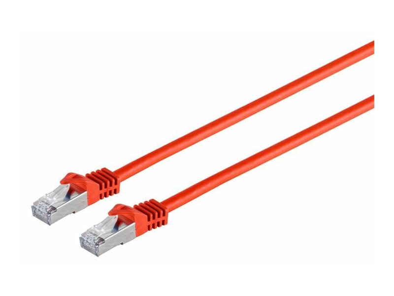 MicroConnect - Netværkskabel - RJ-45 (han) til RJ-45 (han) - 1 m - SFTP - CAT 7 - halogenfri, knastfri - rød