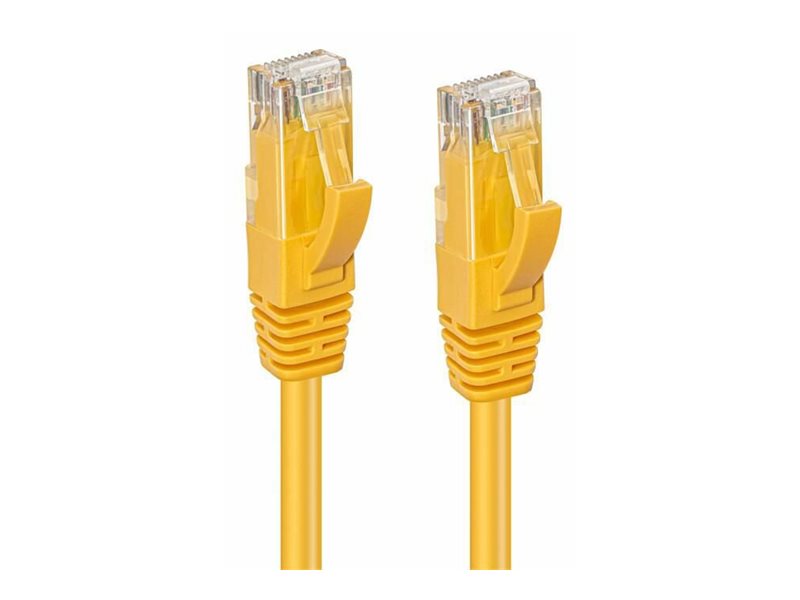 Microconnect - Netværkskabel - Rj-45 (Han) Til Rj-45 (Han) - 20 Cm - Utp - Cat 6 - Booted, Halogenfri - Gul
