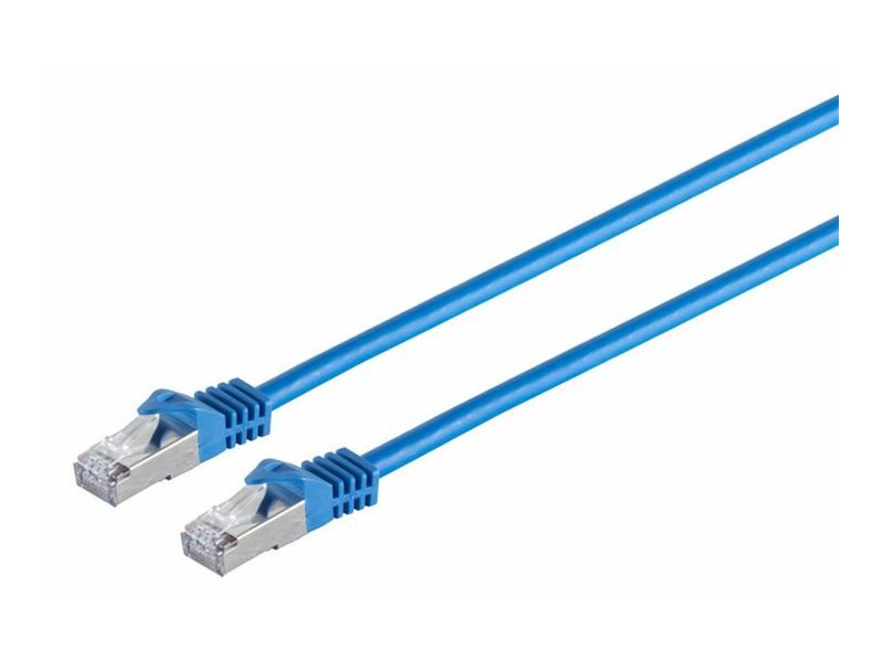 MicroConnect - Nätverkskabel - RJ-45 (hane) till RJ-45 (hane) - 3 m - SFTP, PiMF - CAT 7 - halogenfri, hakfri - blå MicroConnect - Nätverkskabel - RJ-45 (hane) till RJ-45 (hane) - 3 m - SFTP, PiMF - CAT 7 - halogenfri, hakfri - blå